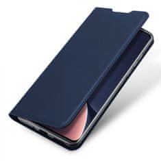 Dux Ducis Skin Pro knižkové kožené puzdro na Xiaomi 12 Pro, modré