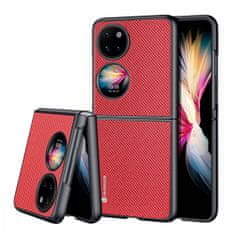 Dux Ducis Fino kryt na Huawei P50 Pocket, červený