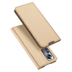 Dux Ducis Skin Pro knižkové kožené puzdro na Xiaomi 12 Pro, zlaté