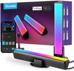 Govee Flow PRO gaming a televizní osvětlení RGBICWW