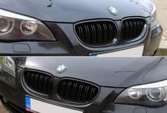 UNI Predná maska ľadvinky Double-line BMW 5 E60/61 2003-2010 čierna