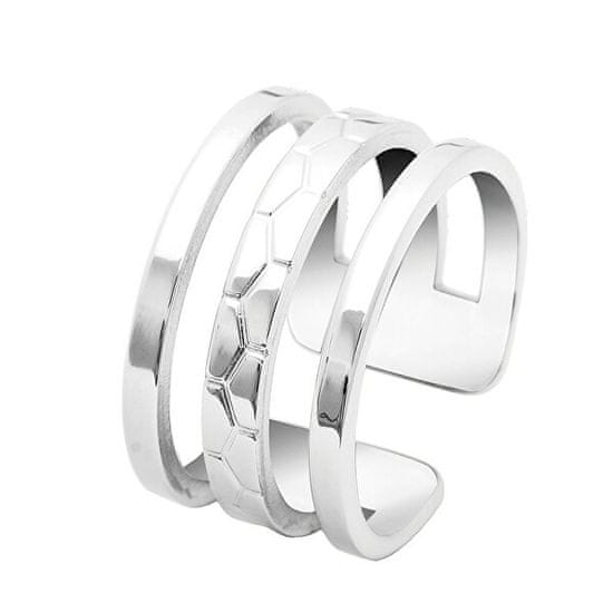 Pierre Lannier Minimalistický oceľový prsteň Ariane BJ07A310