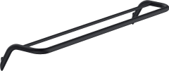Deante Silia, nástenný dvojitý držiak na uteráky 615mm, čierna matná, ADI_N631