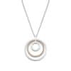Výrazný bicolor náhrdelník so zirkónmi Urban Woman LS2090-1 / 2