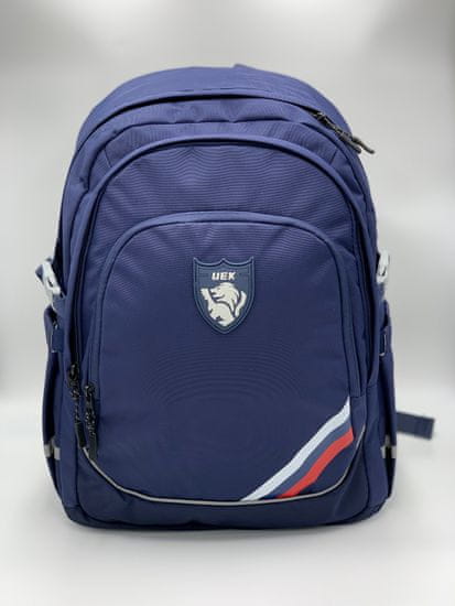 Klarion Praktická ergonomická modrá školská taška Adam