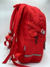 Klarion Praktická ergonomická červená školská taška Eva