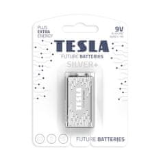 Tesla Batteries TESLA 9V SILVER + Alkaline 1 ks blister 6LR61 NEW
