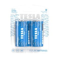 Tesla Batteries TESLA D BLUE + Zinc Carbon 2 ks blister R20 NEW