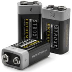 STROXX Alkalická batéria 9V, 1ks na blistre