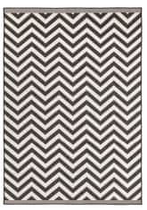 NORTHRUGS Kusový koberec Twin Supreme 103433 Palma black creme – na von aj na doma 80x250