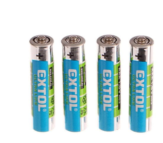 Extol Energy Batéria zink-chloridová 4ks, 1,5V, typ AAA