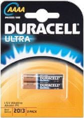 Duracell LR61/AAAA Ultra Power (Mini - MN2500) - alkalická batéria, 1,5 V, 2ks blister; LR61/AAAA/LR8D425