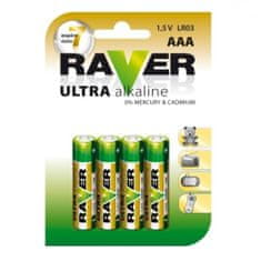 Raver Raver Batéria alkalická 1,5 V AAA 4 ks