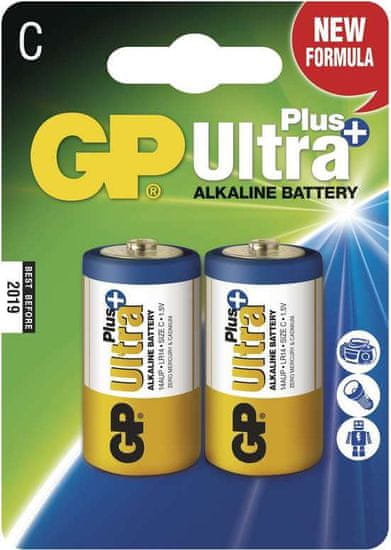 GP Batteries GP alkalická batéria 1,5 V C (LR14) Ultra Plus 2ks blister