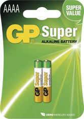 GP Batteries GP alkalická batéria 1,5V AAAA (LR61, LR8D425) 2ks blister