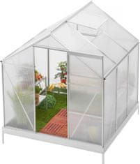 Záhradný skleník MR4037 190x190x207 cm + základňa