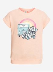 ROXY Marhuľové dievčenské tričko Roxy Shine Ya 160