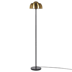 Beliani Stojaca lampa 148 cm čierna / zlatá SENETTE