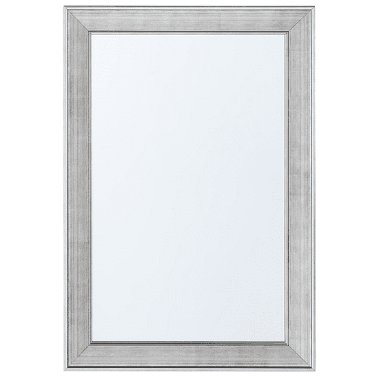 Beliani Nástenné zrkadlo 61 x 91 cm strieborné BUBRY