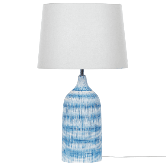 Beliani Keramická stolná lampa modrá GEORGINA