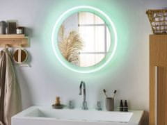 Beliani Okrúhle LED nástenné zrkadlo 58 cm BRINAY