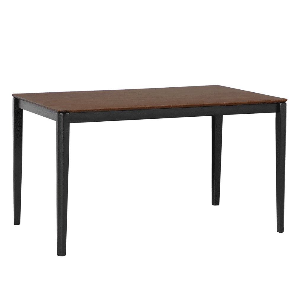 Beliani Jedálenský stôl hnedý / čierny 135 x 80 x 75 cm CEDAR