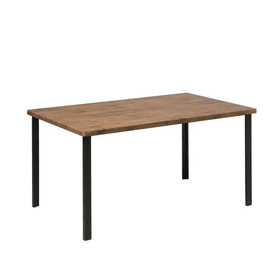 Beliani Jedálenský stôl 150 x 90 cm tmavé drevo LAREDO
