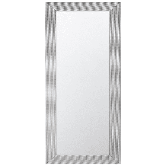 Beliani Nástenné zrkadlo 50 x 130 cm strieborné DERVAL