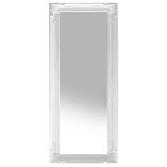 Beliani Nástenné biele zrkadlo 51 x 141 cm VARS