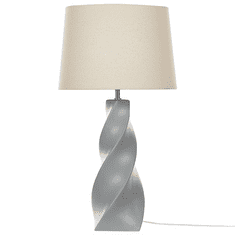 Beliani Keramická stolná lampa sivá BELAYA