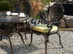 Beliani Sada 2 hnedých záhradných stoličiek SAPRI