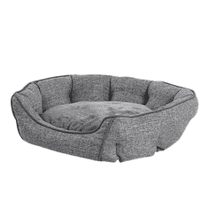 Beliani Sivá posteľ pre psy 65 x 50 cm CANDIR