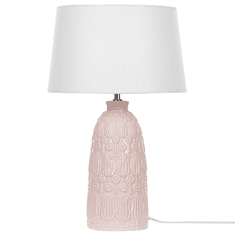 Beliani Keramická stolná lampa ružová ZARIMA