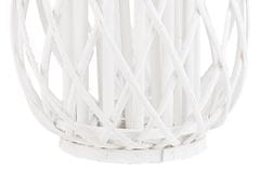 Beliani Dekoratívny lampáš 40 cm biely MAURITIUS