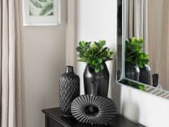Beliani Dekoratívna keramická váza čierna ARWAD