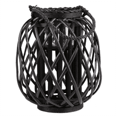 Beliani Dekoratívny lampáš 30 cm čierny MAURITIUS