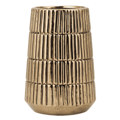 Beliani Dekoratívna keramická váza zlatá QANAWAT