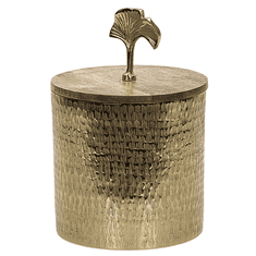 Beliani Dekoratívna nádoba zlatá ASWAN