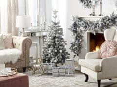 Beliani Zasnežený vianočný stromček 120 cm biely TOMICHI