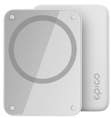 EPICO 4200mAh MagSafe kompatibilná bezdrôtová power banka 9915101900033 - svetlo šedá - zánovné