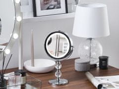 Beliani LED Makeup zrkadlo 18 cm CLAIRA strieborné
