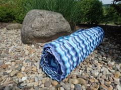 ACRAsport Plážové ležadlo s opierkou hlavy modré 84 x 55 x 1,5 cm