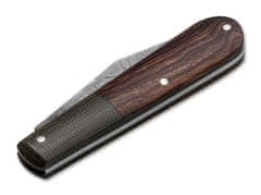 Böker Manufaktur 100501DAM Barlow Integral Leopard-Damascus vreckový nôž 6,7cm, damašek 