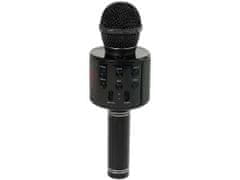 Lean-toys Bezdrôtový USB mikrofón s reproduktorom na nahrávanie karaoke Model WS-858 Black