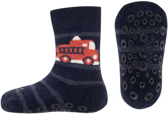EWERS chlapčenské lezúce protišmykové ponožky s hasičským autom 225092