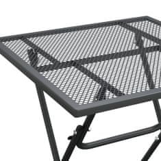 Vidaxl Záhradný stôl 60x60x72 cm sieťovina expandovaný kov antracit