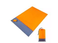 Alum online Magická podložka na pláž 210x200cm - oranžová