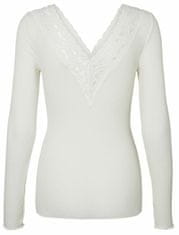 Pieces Dámske tričko PCSIRI Tight Fit 17095374 Bright White (Veľkosť XL)
