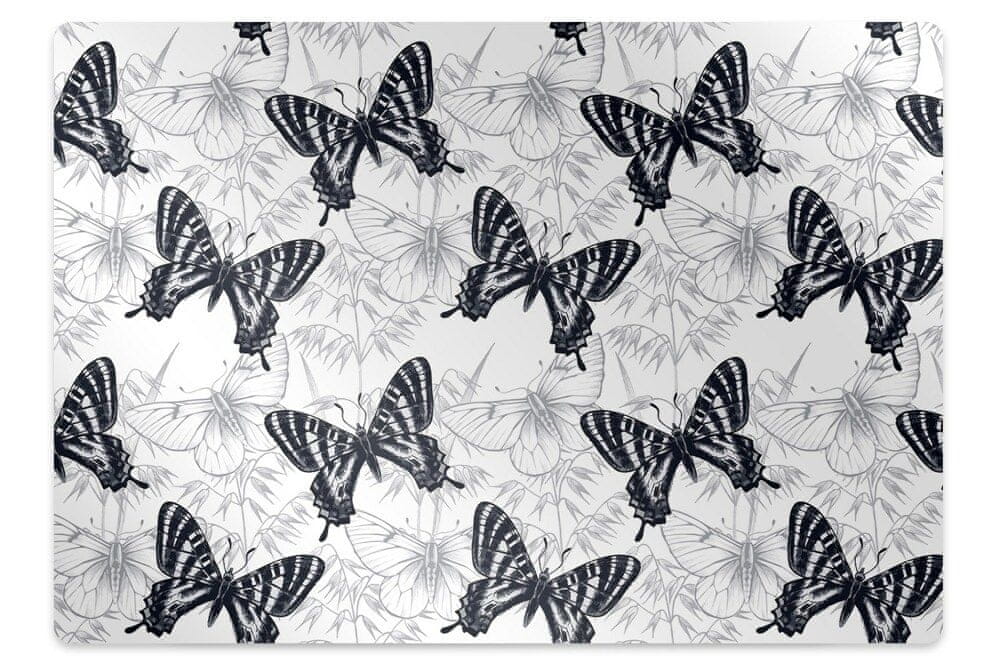 kobercomat.sk Ochranná podložka pod stoličku obrázok motýle 120x90 cm 2 cm 