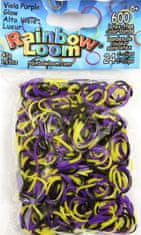Rainbow Loom Original-gumičky-600ks- purpurová fialová svietiaca